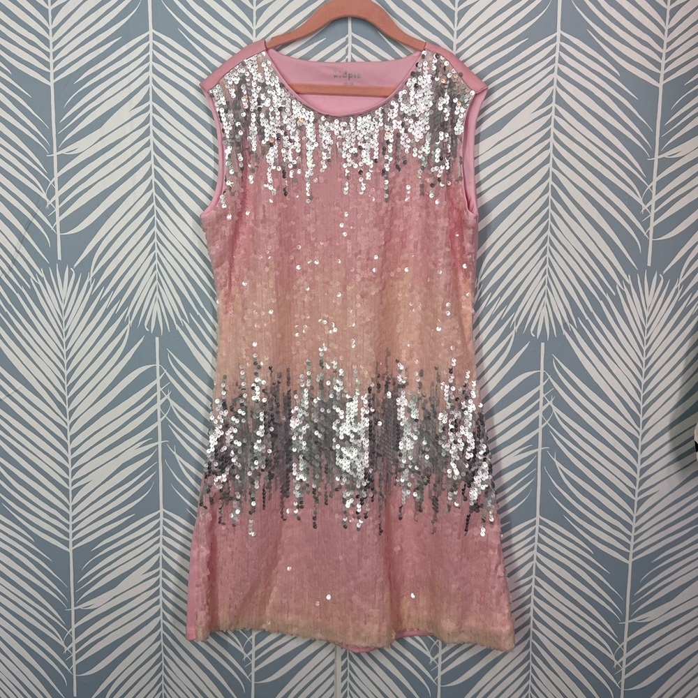 Kidpik pink sequin dress